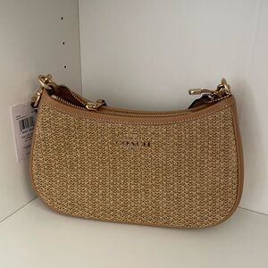 Coach Terry Shoulder Bag- Straw
